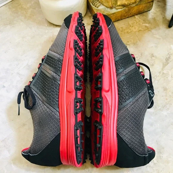 FJ FootJoy Superlites Black Red Gray Spikeless 58123 Mens Golf Shoes US 12M - Picture 9 of 10